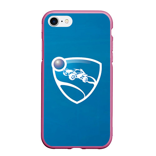 Чехол iPhone 7/8 матовый Rocket League Fan / 3D-Малиновый – фото 1