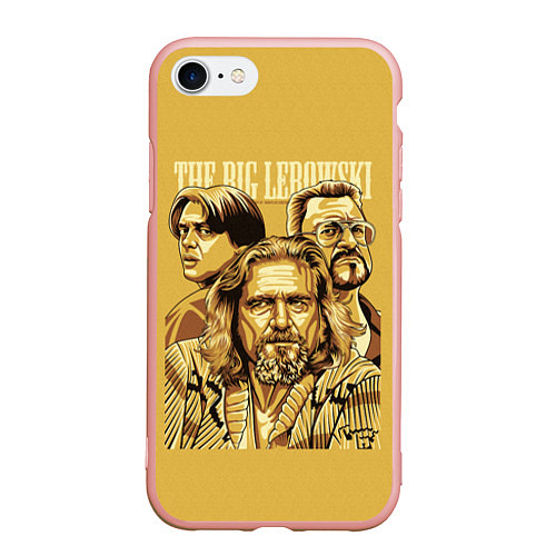 Чехол iPhone 7/8 матовый The Big Lebowski / 3D-Светло-розовый – фото 1