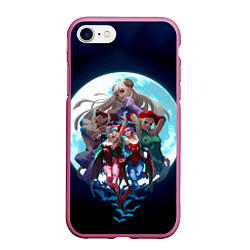 Чехол iPhone 7/8 матовый Girls Fighter team, цвет: 3D-малиновый