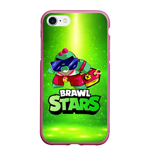 Чехол iPhone 7/8 матовый Плохиш Базз Buzz Brawl Stars / 3D-Малиновый – фото 1