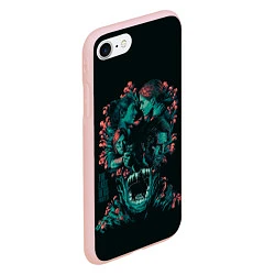 Чехол iPhone 7/8 матовый Любовь в апокалипсисе, цвет: 3D-светло-розовый — фото 2