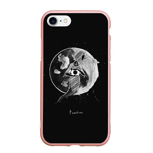 Чехол iPhone 7/8 матовый Eclipse / 3D-Светло-розовый – фото 1