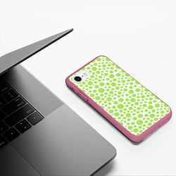 Чехол iPhone 7/8 матовый Теннис, цвет: 3D-малиновый — фото 2
