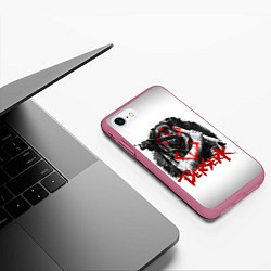 Чехол iPhone 7/8 матовый Берсерк - Berserk, цвет: 3D-малиновый — фото 2