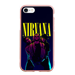 Чехол iPhone 7/8 матовый Nirvana Neon, цвет: 3D-светло-розовый