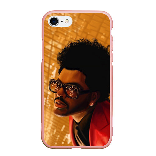 Чехол iPhone 7/8 матовый After Hours - The Weeknd / 3D-Светло-розовый – фото 1