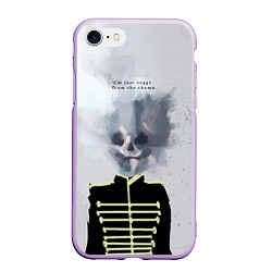 Чехол iPhone 7/8 матовый Black parade, цвет: 3D-сиреневый