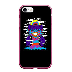 Чехол iPhone 7/8 матовый Арт Pop Art, цвет: 3D-малиновый