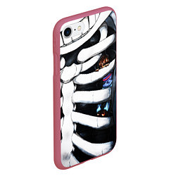 Чехол iPhone 7/8 матовый SANS AND FRISK, цвет: 3D-малиновый — фото 2