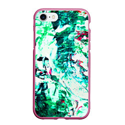 Чехол iPhone 7/8 матовый Берюза Морской, цвет: 3D-малиновый