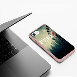 Чехол iPhone 7/8 матовый СТАЛКЕРSTALKER 2 КУАРУСЕЛЬ, цвет: 3D-светло-розовый — фото 2