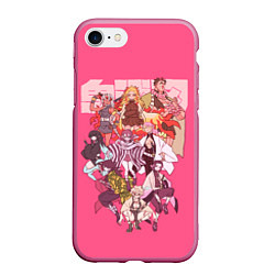 Чехол iPhone 7/8 матовый Slayers on pink