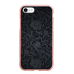 Чехол iPhone 7/8 матовый Dark Pattern, цвет: 3D-светло-розовый