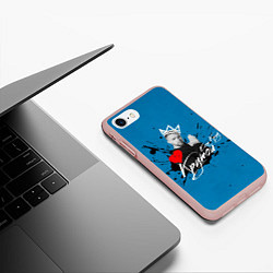 Чехол iPhone 7/8 матовый Егор Крид Крутой, цвет: 3D-светло-розовый — фото 2