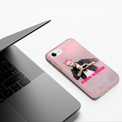 Чехол iPhone 7/8 матовый Любимый Егорка, цвет: 3D-светло-розовый — фото 2