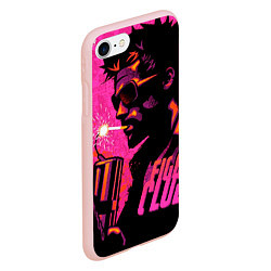 Чехол iPhone 7/8 матовый Тайлер Дёрден с динамитом, цвет: 3D-светло-розовый — фото 2