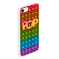 Чехол iPhone 7/8 матовый POP it ПУПЫРКА, цвет: 3D-белый — фото 2