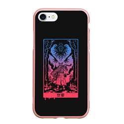 Чехол iPhone 7/8 матовый Boss incoming, цвет: 3D-светло-розовый