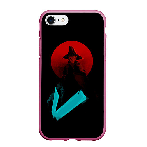 Чехол iPhone 7/8 матовый Бладборн хантер / 3D-Малиновый – фото 1