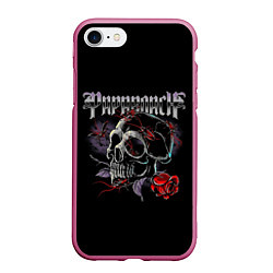 Чехол iPhone 7/8 матовый Papa Roach Rose, цвет: 3D-малиновый