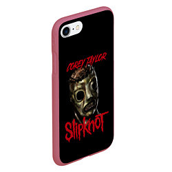 Чехол iPhone 7/8 матовый COREY TAYLOR SLIPKNOT СЛИПКНОТ Z, цвет: 3D-малиновый — фото 2