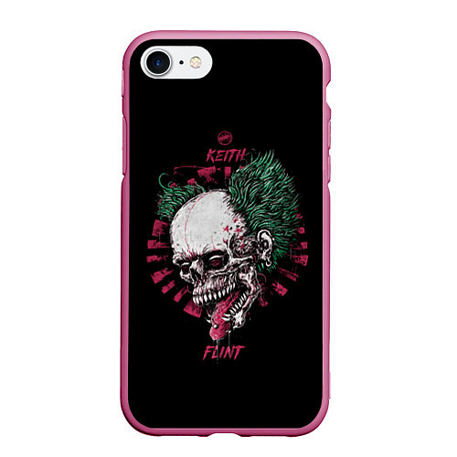 Чехол iPhone 7/8 матовый Keith Flint / 3D-Малиновый – фото 1