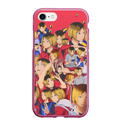 Чехол iPhone 7/8 матовый Kozume Kenma Pattern Color