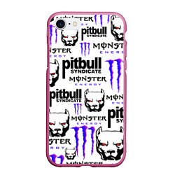 Чехол iPhone 7/8 матовый PITBULL SYNDICATE X MONSTER