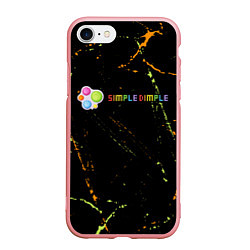 Чехол iPhone 7/8 матовый Симпл Димпл - Гранж, цвет: 3D-баблгам
