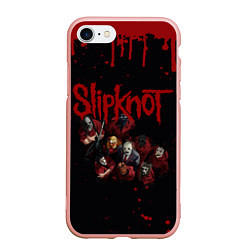 Чехол iPhone 7/8 матовый SLIPKNOT СЛИПКНОТ Z, цвет: 3D-светло-розовый