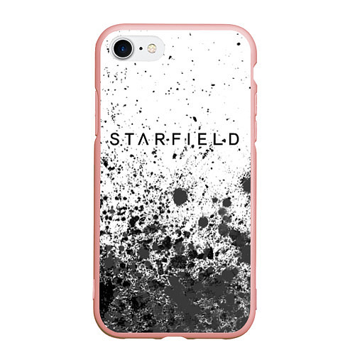 Чехол iPhone 7/8 матовый Starfield - Powder / 3D-Светло-розовый – фото 1