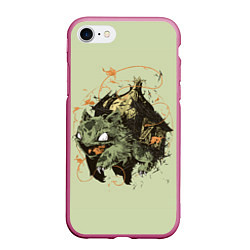 Чехол iPhone 7/8 матовый Horror Bulbasaur