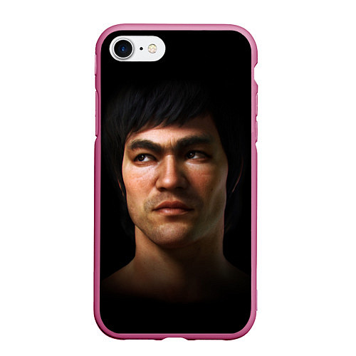 Чехол iPhone 7/8 матовый Bruce / 3D-Малиновый – фото 1