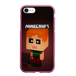 Чехол iPhone 7/8 матовый MINECRAFT МАЙНКРАФТ Z