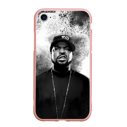 Чехол iPhone 7/8 матовый Ice Cube Айс Куб Z / 3D-Светло-розовый – фото 1