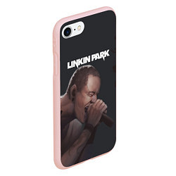 Чехол iPhone 7/8 матовый LINKIN PARK ЛИНКИН ПАРК Z, цвет: 3D-светло-розовый — фото 2