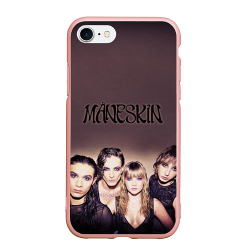 Чехол iPhone 7/8 матовый Maneskin / 3D-Светло-розовый – фото 1