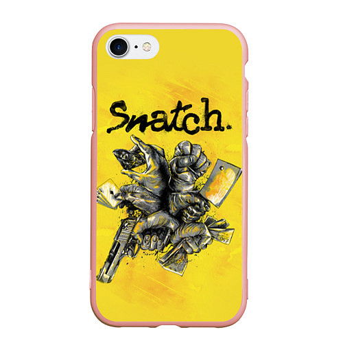 Чехол iPhone 7/8 матовый Snatch: Art / 3D-Светло-розовый – фото 1