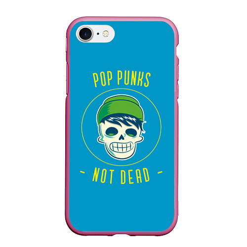 Чехол iPhone 7/8 матовый Pop punk fan / 3D-Малиновый – фото 1