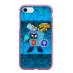 Чехол iPhone 7/8 матовый Ash Brawl Stars Эш, цвет: 3D-малиновый