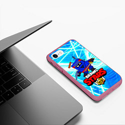 Чехол iPhone 7/8 матовый Ninja Ash Ниндзя Эш, Brawl Stars, цвет: 3D-малиновый — фото 2