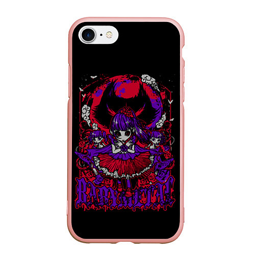 Чехол iPhone 7/8 матовый Trio BabyMetal / 3D-Светло-розовый – фото 1