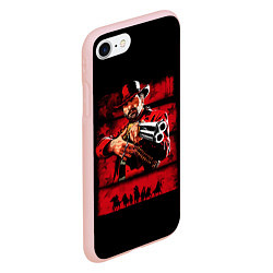 Чехол iPhone 7/8 матовый Red Dead Redemption 2, цвет: 3D-светло-розовый — фото 2