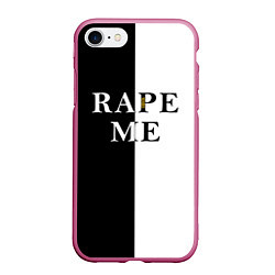 Чехол iPhone 7/8 матовый Rape Me Kurt Cobain спина Z, цвет: 3D-малиновый