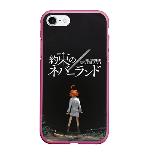 Чехол iPhone 7/8 матовый Emma The Promised Neverland Z / 3D-Малиновый – фото 1