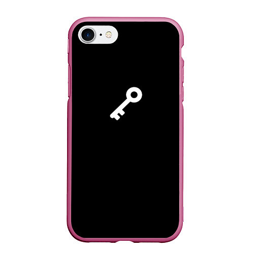 Чехол iPhone 7/8 матовый Ключ - Цитаты великих / 3D-Малиновый – фото 1