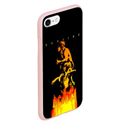 Чехол iPhone 7/8 матовый Bonfire ACDC, цвет: 3D-светло-розовый — фото 2