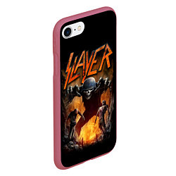 Чехол iPhone 7/8 матовый Slayer, цвет: 3D-малиновый — фото 2