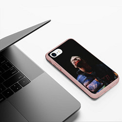 Чехол iPhone 7/8 матовый Фараон вампир, цвет: 3D-светло-розовый — фото 2