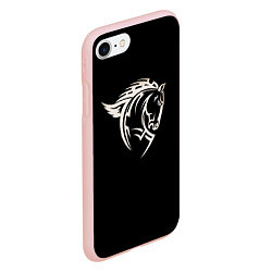 Чехол iPhone 7/8 матовый Конь армейский, цвет: 3D-светло-розовый — фото 2